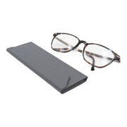 Grey Solid Color Glasses Case - Vegan Leather Magic Folding Hardcase